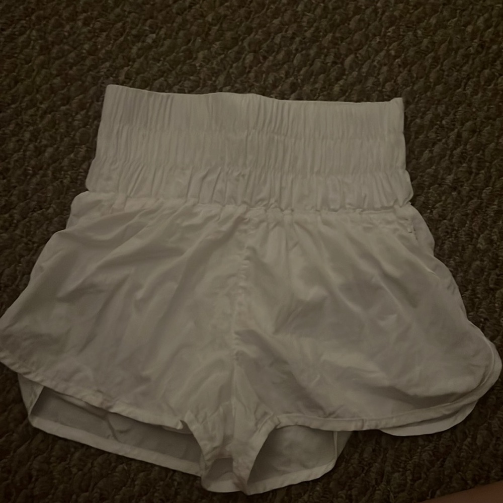 flowy white free people shorts, never worn
